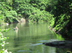 GORGEOUS! Near I-77, Historic log cabin for 2, WiFi, antiques, river access, near Princeton